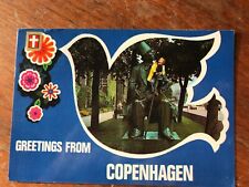 Greetings From Copenhagen Denmark Postcard. Written, Stamped, Posted 2000 picture