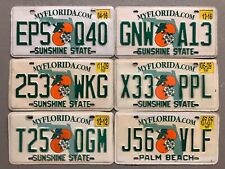 ONE FLORIDA LICENSE PLATE SUNSHINE STATE/ORANGE RANDOM LETTERS/ NUMBERS ON SALE picture
