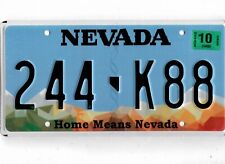 NEVADA passenger 2020 license plate 