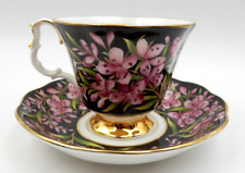 VINTAGE ROYAL ALBERT BONE CHINA FIREWEED TEA CUP & SAUCER PROVINCIAL FLOWERS picture
