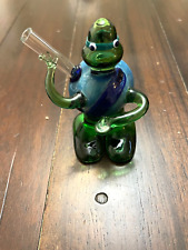 4” Premium Glass Water Pipe Art Bowl Ninja Turtle Leonardo picture