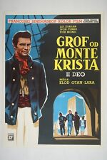 LE COMTE DE MONTE CRISTO THE COUNT OF part2 exYU movie poster 1961 LOUIS JOURDAN picture
