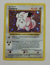 Pokemon Clefairy Holo Card # 5/102 Base Set 1999 Shadowless Vintage picture