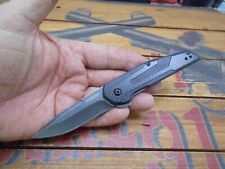 Kershaw Fraxion 1160 Flipper Pocket Knife Liner Lock Plain Edge Blade picture
