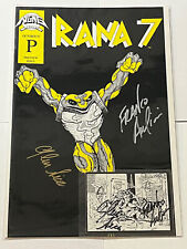Rana 7 Comicfest 1993 Comic Book Signed + Trading Card Signed + Flyer RARE | picture