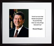 Ronald Reagan It isn't so much 11x13 Framed Photo Matted To 8x10 picture