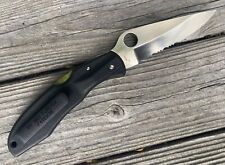 Vintage 90's Spyderco Endura Clipit Gen 1 Partial Serrated Knife • NEW NOS picture
