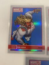 2021-22 Upper Deck Marvel Annual Blue Foil  5 Cards In Total.7, 27, 77, 86,89, picture