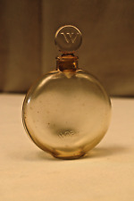 Antique René Lalique Clear Glass 'Worth' Perfume Bottle France Empty Collectible picture