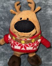 Gemmy Dancing Singing Reindeer Plush Christmas Toy No Battery Cover picture