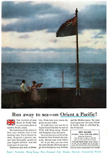 1959 Print Ad Orient & Pacific Lines Run away to sea Hawaii Japan Hong Kong Fiji picture