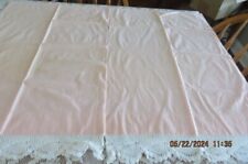 Pair of Vintage Peach Colored Pillowcases with 3