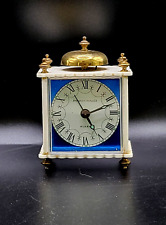Vintage Phinney Walker Travel Royal Blue Face Alarm Clock. West Germany, Works picture