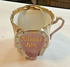 Antique Souvenir of Atlantic City New Jersey Pink Luster Tea Coffee Cup picture