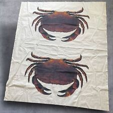 Ikea Liesel Fabric Dungeness Crabs 2013 White Heavy 2 Yards picture