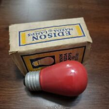Vintage GE Mazda FE1432  Red  Light bulb picture