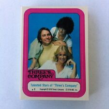 1978 TOPPS THREE'S COMPANY STICKER SET 44*MINT FROM VENDING  picture