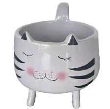  Cute Gray CAT With LEGS Ceramic 8 oz unique Mug/Bowl By: Arlington Designs  picture