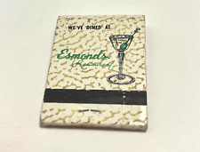 Vintage Matchbook Collectible Ephemera ESMOND'S RESTAURANT WILLIAMSVILLE, N.Y. picture