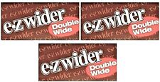3x EZ Wider Rolling Papers Double Wide *AUTHENTIC* 3 Packs *FREE USA Shipping* picture