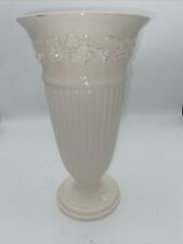 11” Wedgwood Embossed Queensware vasem Cream color, gloss finish picture