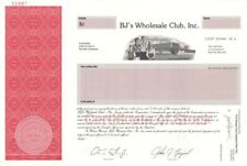 BJ's Wholesale Club, Inc. - 1997 Specimen Stock Certificate - Specimen Stocks &  picture