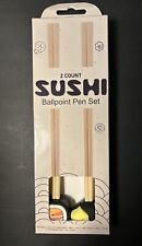 NEW 2 pack novelty Sushi  ballpoint pen Set picture