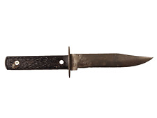 Vintage Imperial Prov Ri USA Hunting Knife Black Handle 4.5