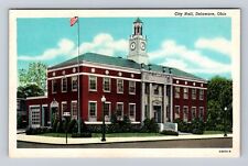 Delaware OH-Ohio, City Hall, Antique Vintage Souvenir Postcard picture