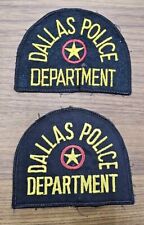 dallas police department Patch 1 Felt Vintage   Lot Of 2 DPD Shoulder Patch Tx picture