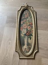 Syroco 1964 Wall Hangings Cecil Rubino Florentine Gardens Flowers Vintage picture