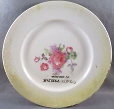 Vintage Souvenir Plate Watseka, Illinois IL #2 picture