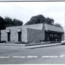 c1960s Anamosa, IA Downtown RPPC Citizen's Savings Bank Coca Cola Main St A108 picture