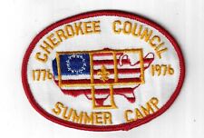 1776-1976 Summer Camp Cheroke Council RED Bdr. [CA-701] picture