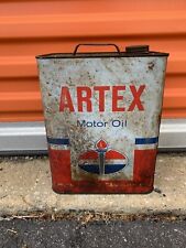 Vintage Artex Motor Oil 1 2 Gallons picture