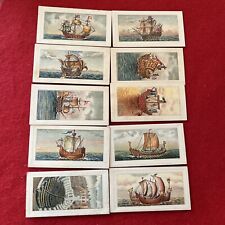 1930 Godfrey Phillips “Evolution Of The British Navy” Card Lot/10 Cards 1-10 VG picture