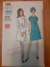 Vtg 1976 Vogue Dress Pattern 7326 Size 12 Bust 34 Hip 36 picture