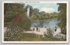 1920 Postcard Scenic Lagoons Cedar Point-On-Lake Erie Sandusky Ohio OH picture