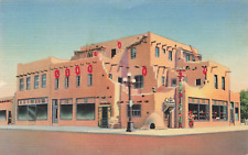 Postcard A-4 Wright's Trading Post Albuquerque New Mexico NM Linen Indian Pueblo picture