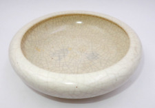ANTIQUE CHINESE GUAN CRACKLE GLAZE SMALL PORCELAIN BRUSH WASHER BOWL picture