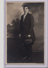 Lincoln Real Photo Postcard RPPC - Androgynous Man Gay Interest Atlantic City NJ picture