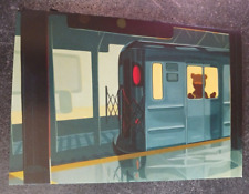 postcard Joe PARK Track detail train painting lowbrow art unposted picture