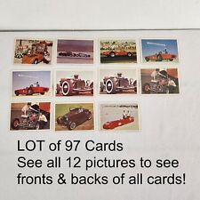 Near Complete Set of 1965 Donruss Hot Rod Magazine Series 1 Spec Trading Cards picture
