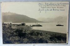 RPPC Argentina Lago Argentino Embarcadero Punta Bandera Postcard from 1925  1J picture