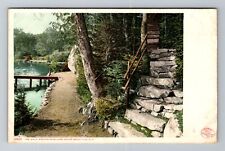 White Mountains NH-New Hampshire, Around Saco Lake, Antique, Vintage Postcard picture