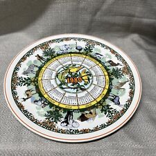 Vintage Wedgwood - Safari 1980 Calendar Plate Tenth Series - Made in England picture