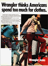 Vintage 1972 Wrangler Thinks Americans Spend Too Much For Cloths Advertisement picture