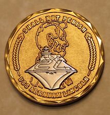 USS Abraham Lincoln (CVN-72) Shall Not Perish Navy Challenge Coin       E picture
