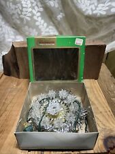 Vintage Woolworth 11 Light Green Holly Bells TREE TOP With Box Working picture