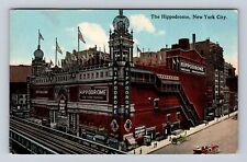 New York City NY, the Hippodrome, Antique Vintage Souvenir Postcard picture